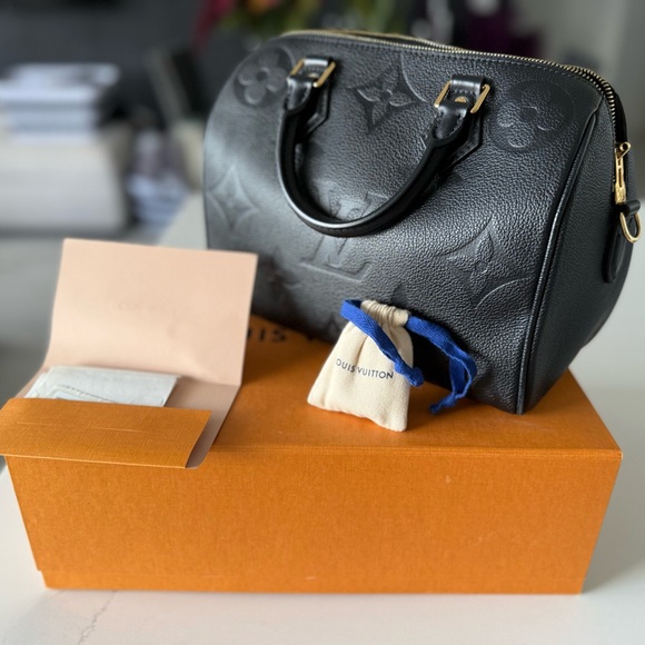 Louis Vuitton Black Satchel with Gold Hardware - Picture 3 of 11